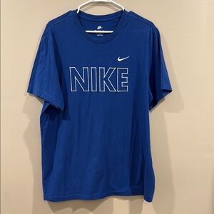 Nike Blue Short Sleeve Tees Athletic Wear